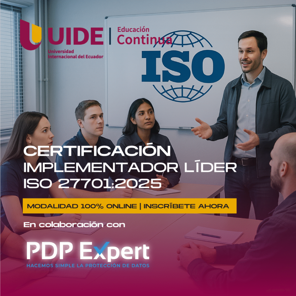 Certificación ISO 27701:2025